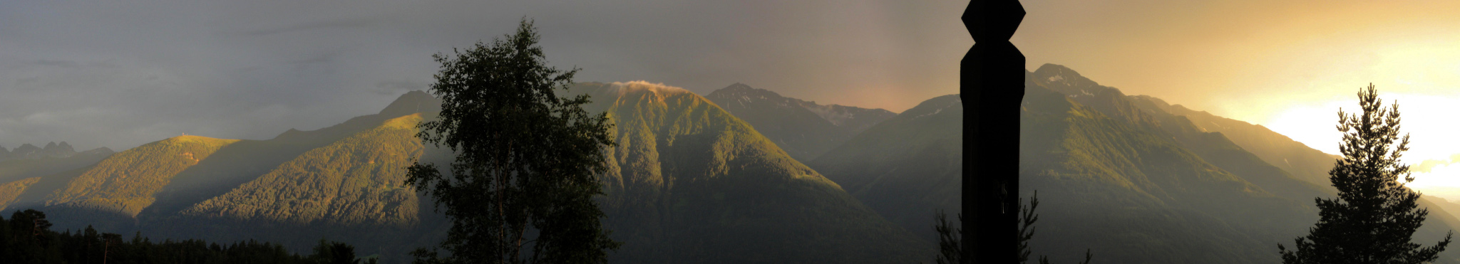 Blick vom Balkon ins Inntal